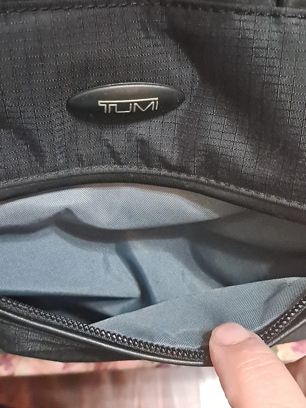 Tumi Black Travel Duffel with Top Handles And Detachable Long Carry Strap